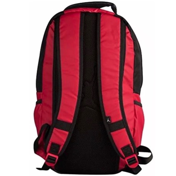 >💟NIKE JORDAN ALL WORLD JUMPMAN LAPTOP SCHOOL GYM TRAVEL RED/BLACK BRAND NEW - Picture 2 of 15